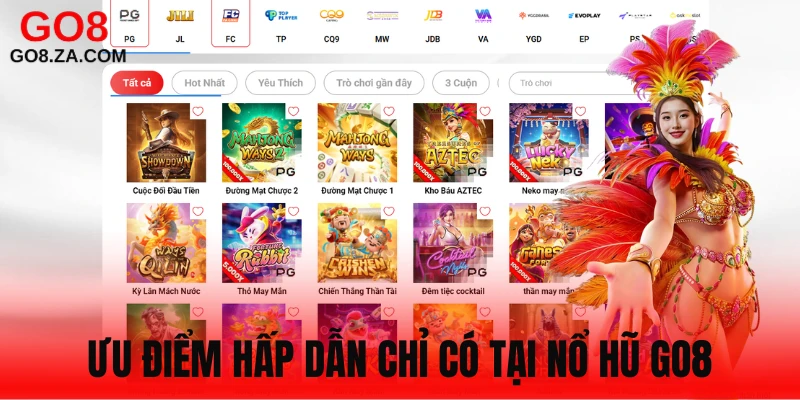 So sánh ưu điểm của sảnh nổ hũ Go8